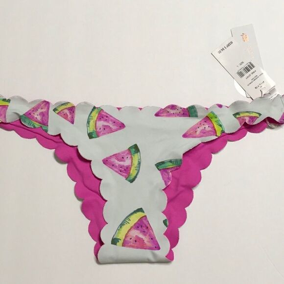 PILYQ Fresca reversible wave teeny bikini set. M/L. NWT - Picture 4 of 7